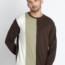 Status Quo Colourblocked Long Sleeves Pullover-image-15