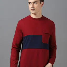 Urbano Fashion Colourblocked Cotton Round Neck Sweatshirt-picture-13