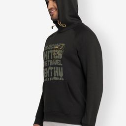 Wildcraft Men Black Printed Hooded Cotton Sweatshirt-picture-46