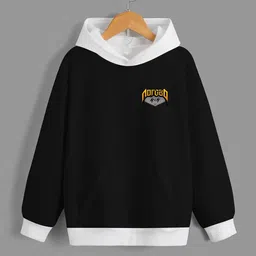 BAESD Boys Graphic Printed Hooded Relaxed Fleece Sweatshirt-image-61