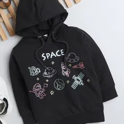 BUMZEE Infant Boys Graphic Printed Hooded Cotton Pullover-image-59
