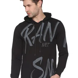 SHOWOFF Printed Hooded Cotton Sweatshirt-image-57
