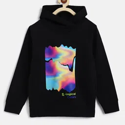 TALES & STORIES Boys Abstract Printed Hooded Pullover Sweatshirt-image-99