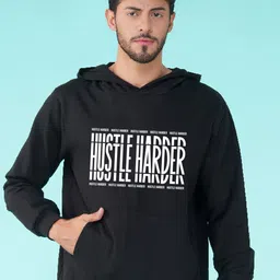 NUSYL Typography Printed Hooded Pullover-image-65