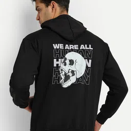 Bloopers Store Graphic Printed Hooded Pure Cotton Pullover Sweatshirt-picture-43