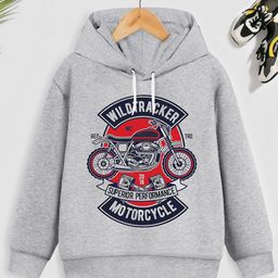 YK X Trampoline Unisex Kids Printed Hooded Sweatshirt-image-38