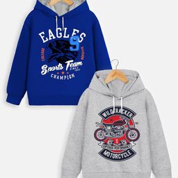 YK X Trampoline Unisex Kids Printed Hooded Sweatshirt-picture-21