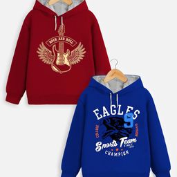 YK X Trampoline Unisex Kids Printed Hooded Sweatshirt-picture-29