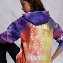 Tokyo Talkies Purple Typography Printed Hooded Sweatshirt-image-46