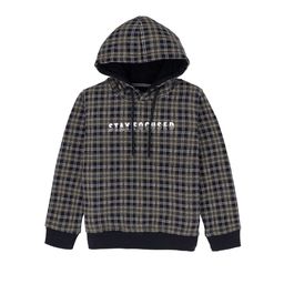 Status Quo Boys Checked Hooded Cotton Sweatshirt-image-13