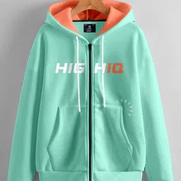BAESD Boys Typographic Printed Hooded Fleece Sweatshirt-image-65
