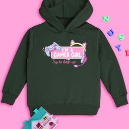NUSYL Girls Typography Printed Hooded Pullover Sweatshirt-image-71