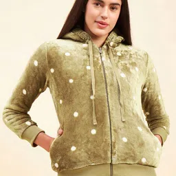 Sweet Dreams Geometric Printed Hooded Sweatshirt-image-36