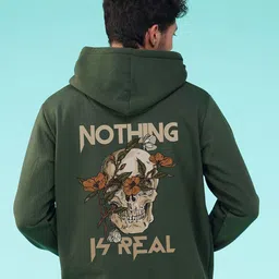 NUSYL Typography Printed Hooded Sweatshirt-image-70
