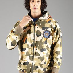 Breakbounce Camouflage Printed Hooded Cotton Sweatshirt-picture-49