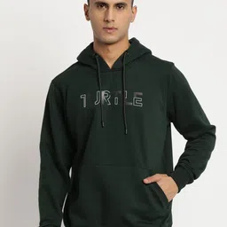 Turtle Men Typography Printed Hooded Pullover Sweatshirt-picture-5