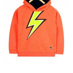 Cherry Crumble Kids Orange Crumble Lightning Printed Hooded Sweatshirt-image-18