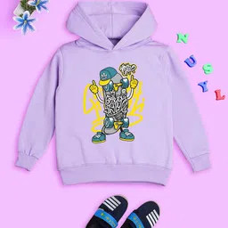 NUSYL Kids Graphic Printed Hooded Pullover-picture-34