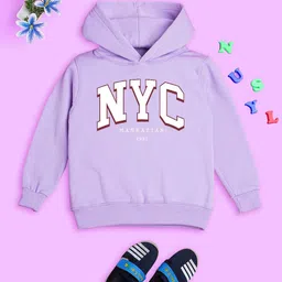 NUSYL Kids Typography Printed Hooded Sweatshirt-picture-8