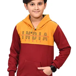 BAESD Boys Printed Hooded Cotton Pullover-image-24