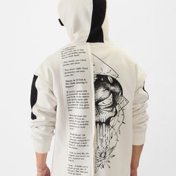 The Souled Store White Typography Printed Hooded Pullover-image-38