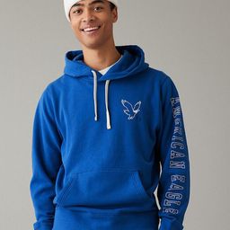 AMERICAN EAGLE OUTFITTERS Typography Printed Hooded Pullover Sweatshirt-image-14