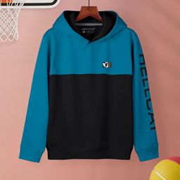 HELLCAT Girls Colourblocked Hooded Pullover Sweatshirt-image-100