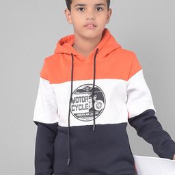 Crimsoune Club Boys Colourblocked Hooded Pullover-picture-52