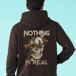 NUSYL Typography Printed Hooded Sweatshirt-image-13