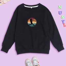 BAESD Kids Graphic Printed Round Neck Long Sleeves Fleece Pullover Sweatshirt-image-79