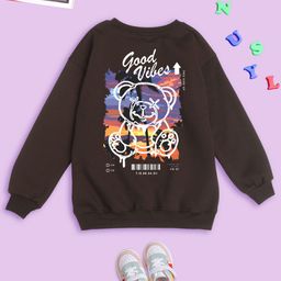 BAESD Kids Graphic Printed Round Neck Long Sleeves Fleece Pullover Sweatshirt-image-81