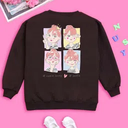 BAESD Kids Graphic Printed Fleece Pullover Sweatshirt-image-50