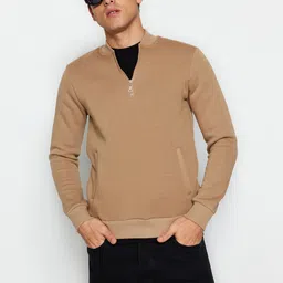 Trendyol Mock Collar Sweatshirt-image-77