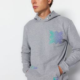 Trendyol Abstract Printed Hooded Cotton Pullover Sweatshirt-picture-55