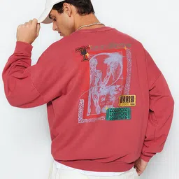 Trendyol Printed Pure Cotton Sweatshirt-image-6