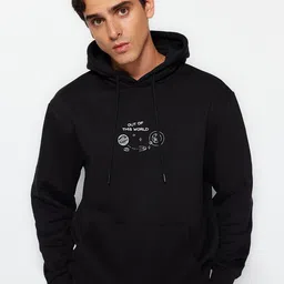 Trendyol Graphic Printed Hooded Pullover Sweatshirt-picture-9