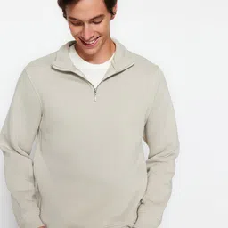 Trendyol Mock Collar Long Sleeves Sweatshirt-24