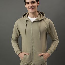 ADRO Hooded Cotton Front-Open Sweatshirt-picture-5