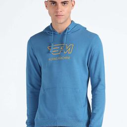 Flying Machine Hooded Pure Cotton Sweatshirt-picture-49