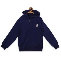 Fashionable Kids Hooded Fleece Front-Open Sweatshirt-image-54