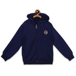 Fashionable Kids Hooded Fleece Front Open Sweatshirt-picture-43
