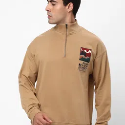 R&B Mock Collar Cototn Sweatshirt-picture-23