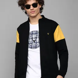 Allen Solly Men Black Cotton Sweatshirt-picture-34