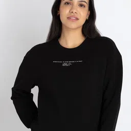 Status Quo Typography Printed Cotton Pullover Sweatshirt-picture-32