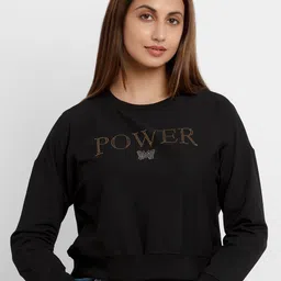 Status Quo Women Black Sweatshirt-image-53
