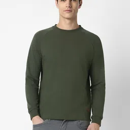 Peter England Casuals Men Green Sweatshirt-image-77