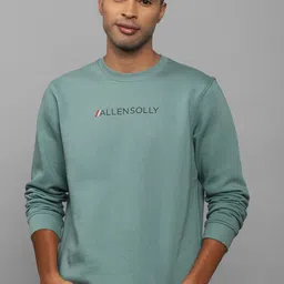 Allen Solly Men Green Cotton Sweatshirt-picture-47
