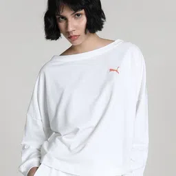 Puma ESS Cross Back Crew-Neck Cotton Sweatshirt-image-91