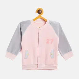 Camey Kids Pink Colourblocked Sweatshirt-image-60