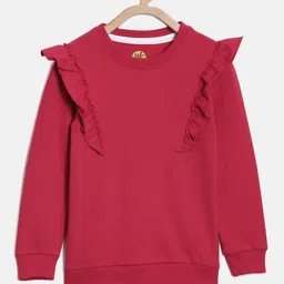 YK Girls Red Cotton Sweatshirt-picture-21